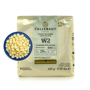 Ciocolata Alba Callebaut W2 cu 28% Cacao - (400g)